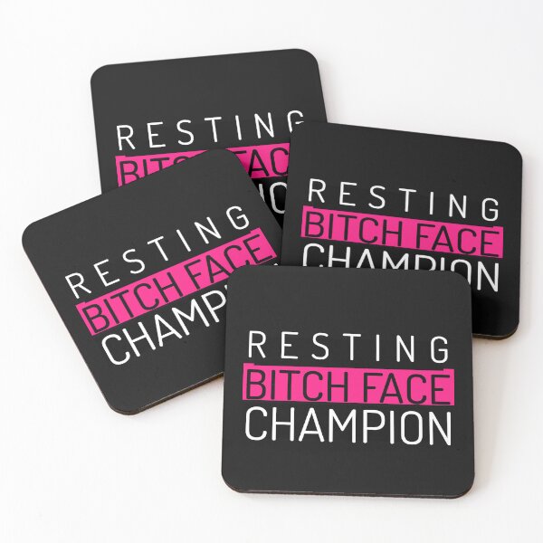 Item preview, RESTING BITCH FACE CHAMPION  designed and sold by BestCoolStuff.