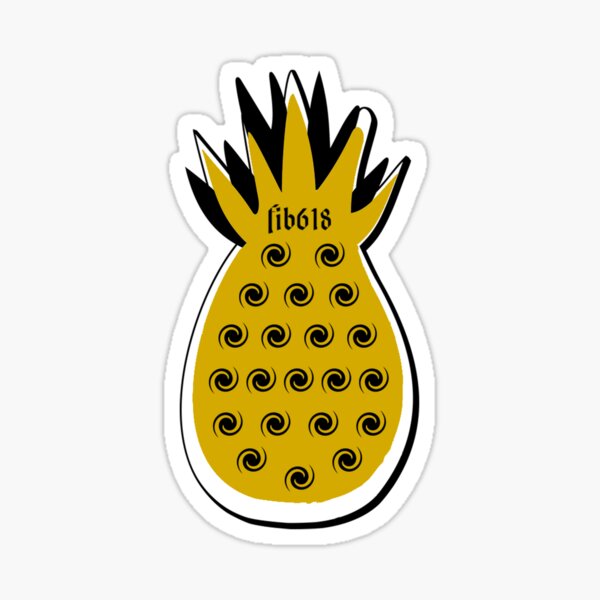 Fibonacci Pineapple - Online Trader Merch & Apparel Sticker