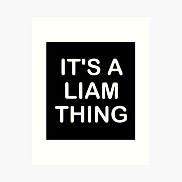 Liam Name Meaning Print, Name Print, Wall Art, Minimalist Print, Minimalist  Art, Modern Art, Modern Poster Print, Digital Download