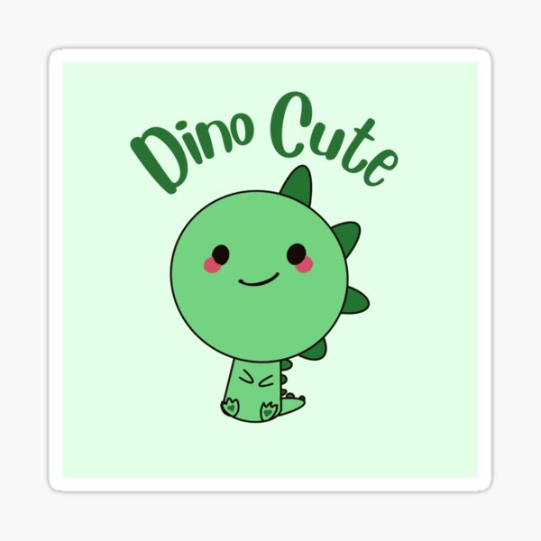 Cute Dino Sticker For Sale By Ethereal Realm Redbubble