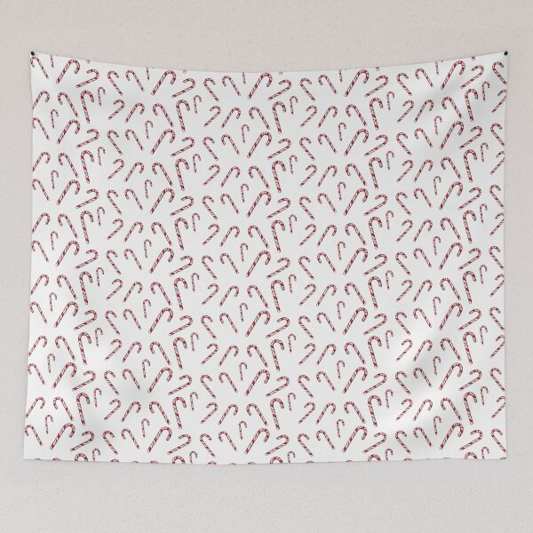 Item preview, Candy Cane Random Pattern - White Background designed and sold by houseofwray.