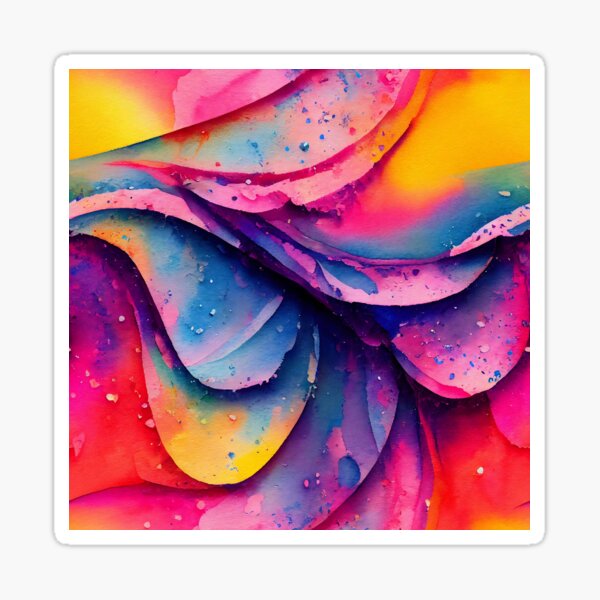“Colorful watercolor background texture” Sticker for Sale by