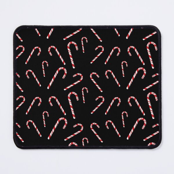 Item preview, Candy Cane Random Pattern - Black Background designed and sold by houseofwray.