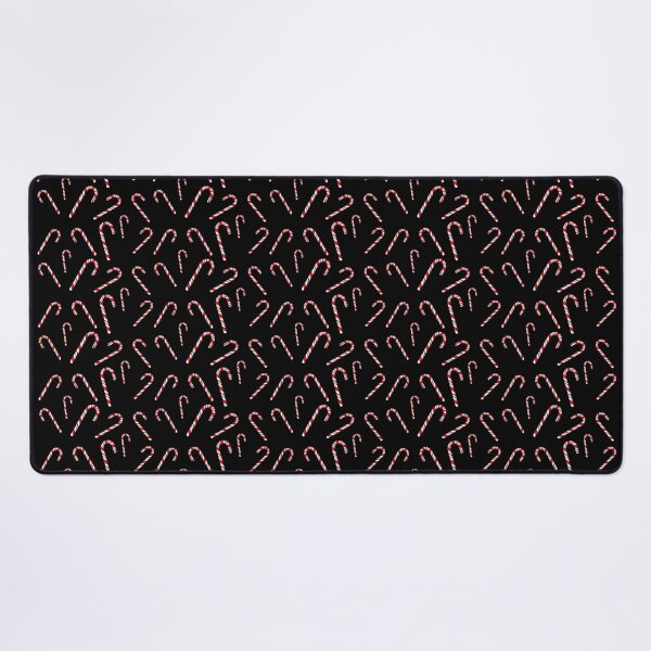Item preview, Candy Cane Random Pattern - Black Background designed and sold by houseofwray.