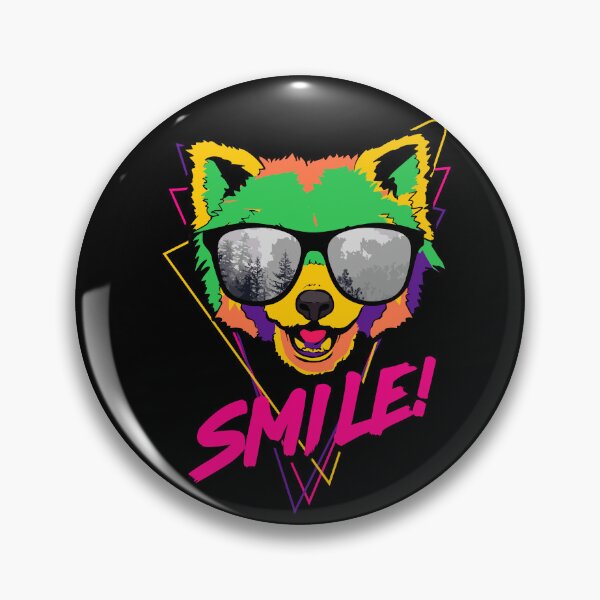 Artikelvorschau, Schöner Smile Fox & Wolf mit Brille entworfen und verkauft von Shekevara.