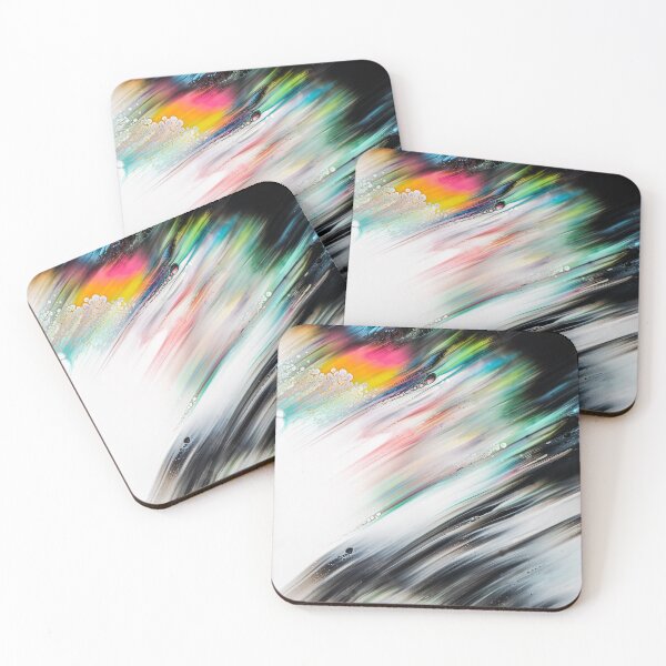 Item preview, Green Red and Blue Abstract Painting designed and sold by Darius Bocos.