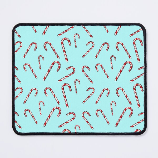Item preview, Candy Cane Random Pattern - Light Blue Background designed and sold by houseofwray.