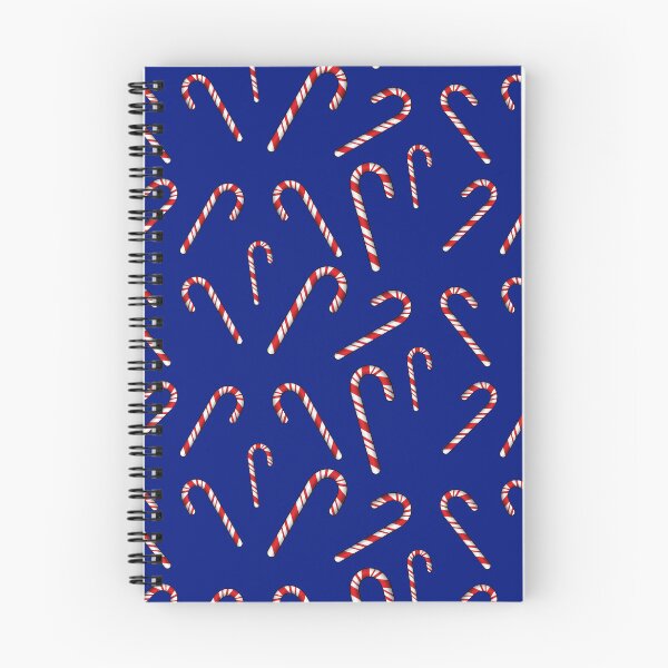 Item preview, Candy Cane Random Pattern - Dark Blue Background designed and sold by houseofwray.