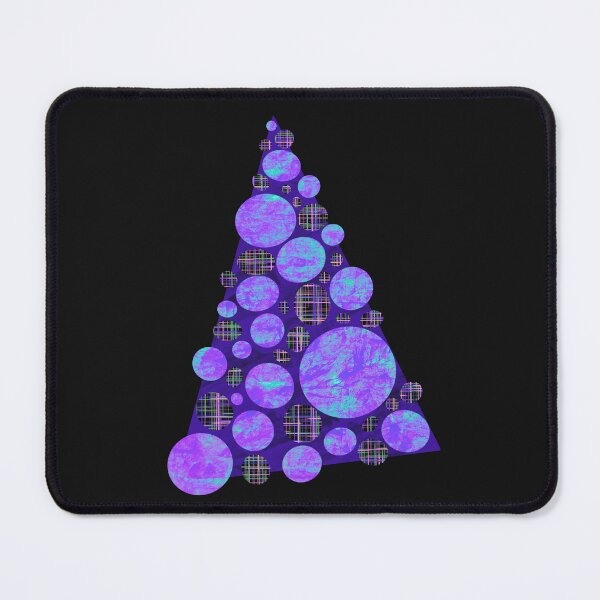 Item preview, Christmas Tree Baubles Dark Purple Modern Pattern designed and sold by AMSonArt.