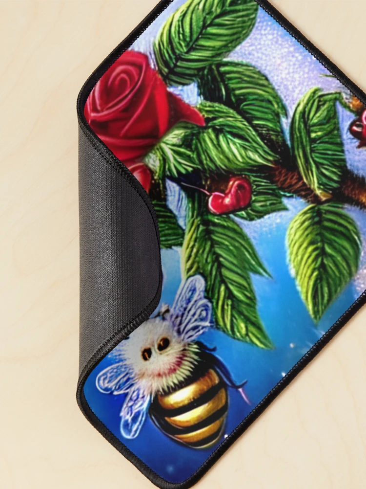 Thumbnail 2 of 5, Mouse Pad, Smelling the Roses designed and sold by RitaMaye.