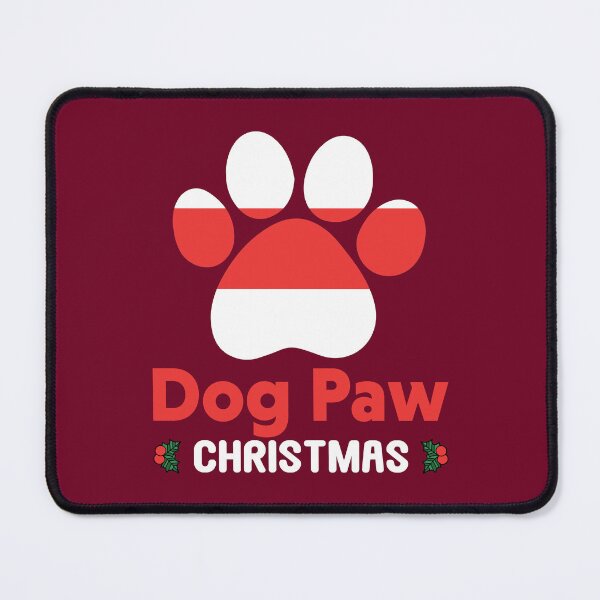 Item preview, Dog Paw Christmas T-shirt Design designed and sold by netdota.