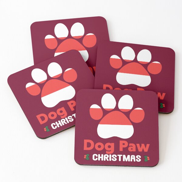 Item preview, Dog Paw Christmas T-shirt Design designed and sold by netdota.