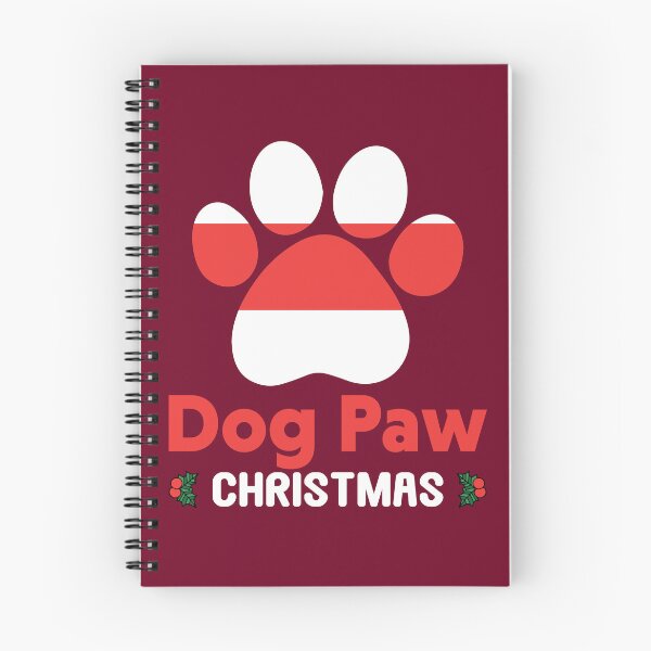 Item preview, Dog Paw Christmas T-shirt Design designed and sold by netdota.