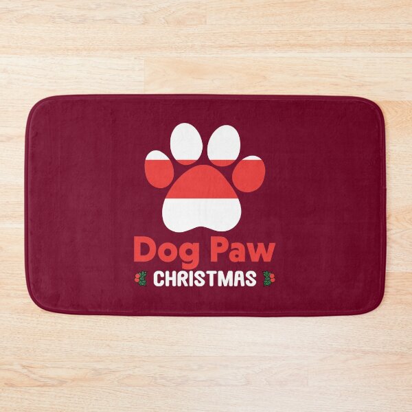 Item preview, Dog Paw Christmas T-shirt Design designed and sold by netdota.