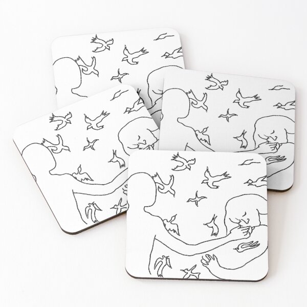 Item preview, love is in the air line drawing bird lover designed and sold by SBlagojevic.