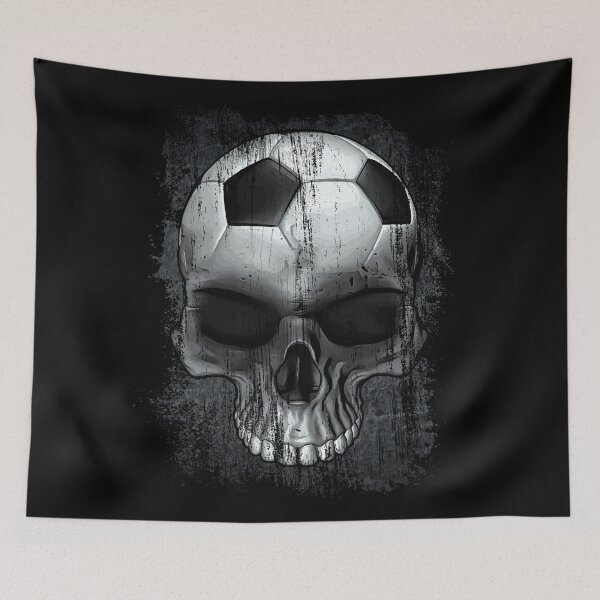 Item preview, cráneo de fútbol designed and sold by drizzd.