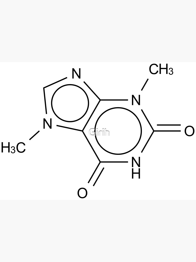 Theobromine chemical molecule Premium Matte Vertical Poster sold by ...