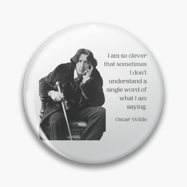 Item preview, Oscar Wilde Quote - Cleverness designed and sold by Historytaylored.
