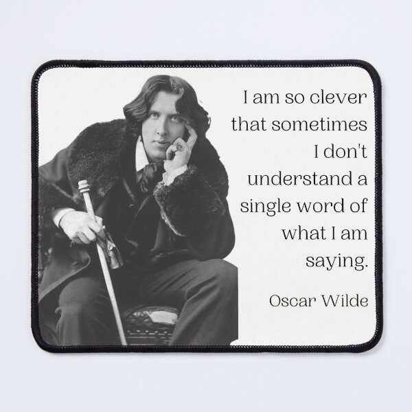 Item preview, Oscar Wilde Quote - Cleverness designed and sold by Historytaylored.