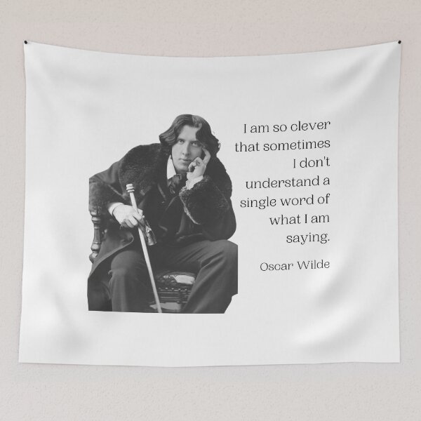 Item preview, Oscar Wilde Quote - Cleverness designed and sold by Historytaylored.