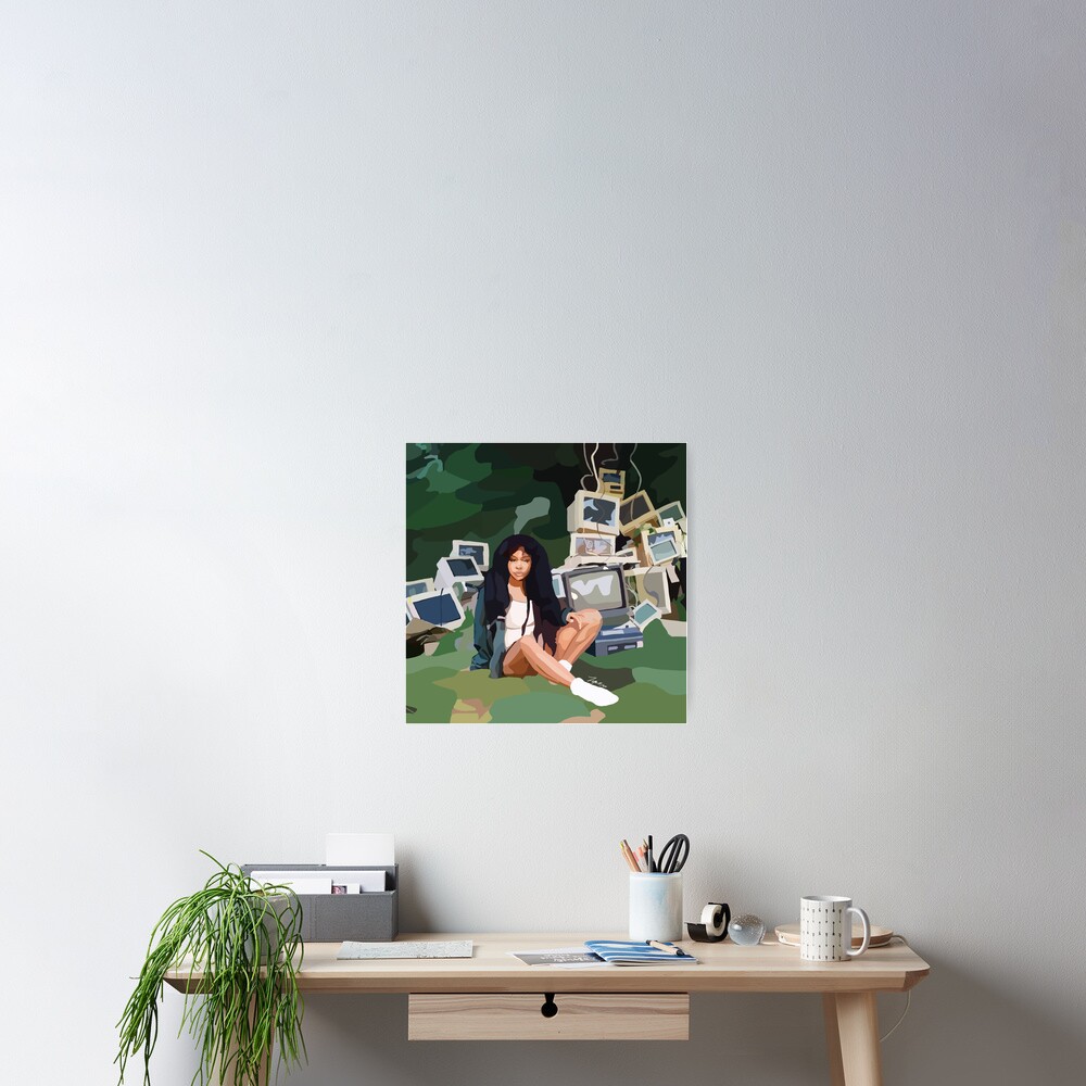 Sza Ctrl Album Cover Art Poster For Sale By Toladipo Redbubble