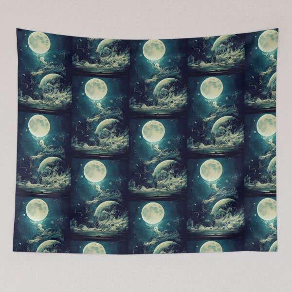 Item preview, Moon + Waves designed and sold by EzraRogers.