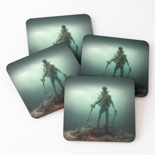 Item preview, Pirate Skeleton under the Ocean designed and sold by CrypticMysticAI.