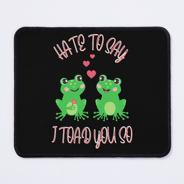 Item preview, Hate To Say I Toad You So - Two Frogs With Love Hearts designed and sold by ImagesDesigns.