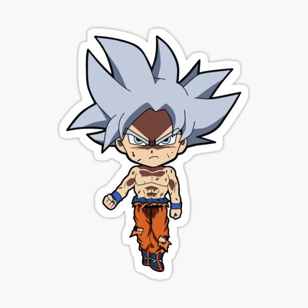 Goku Ultra Instinct Chibi Sticker For Sale By Malteseartist Redbubble