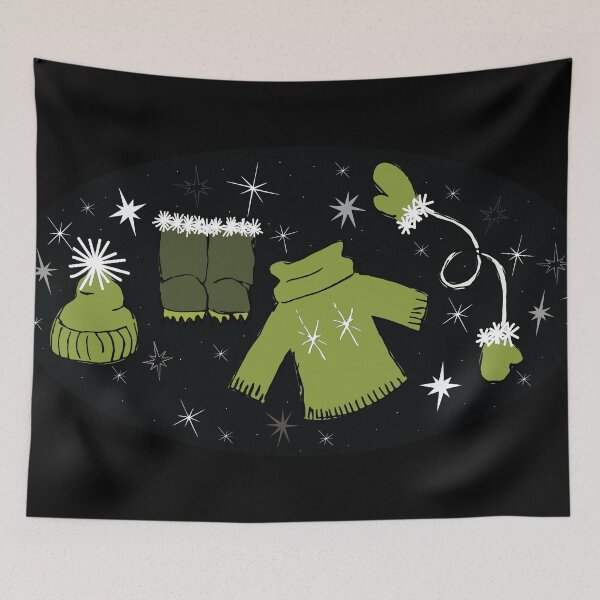 Item preview, Winter weather snow lover gear cartoon illustration designed and sold by AngelDawnDesign.