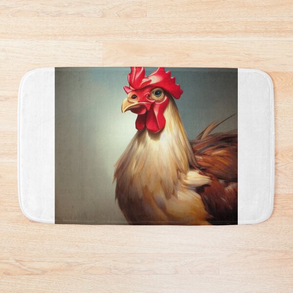 Item preview, rooster painting - chicken art designed and sold by PERsonalthreads.