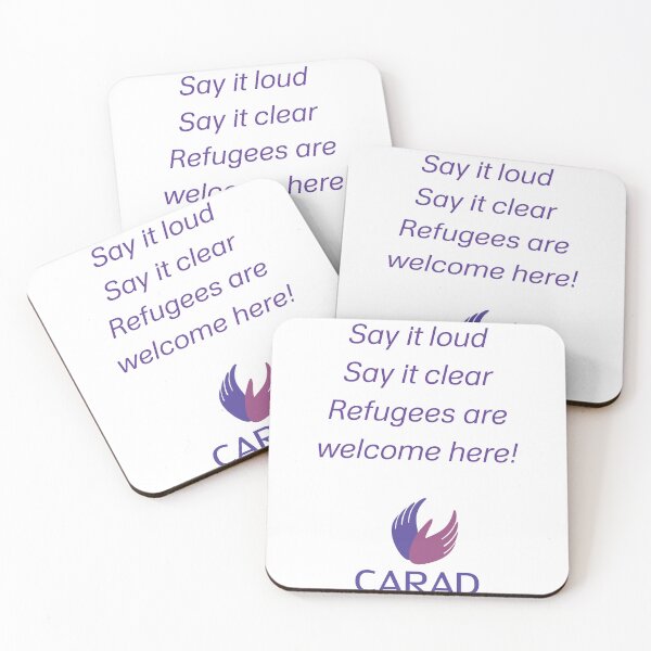 Item preview, Say it loud, say it clear, refugees are welcome here! designed and sold by CaradWA.