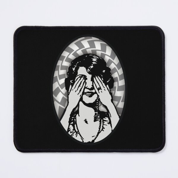 Item preview, eyeless girl in an oval optical illusion designed and sold by OptLuv.
