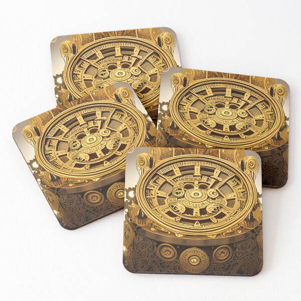 Item preview, intricate golden clock designed and sold by Cyber Pulse.