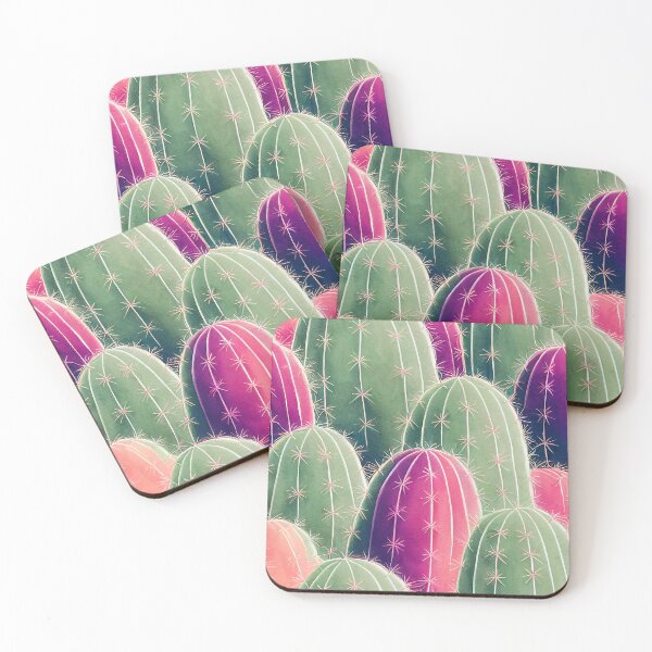 Item preview, Watercolor cactus pattern texture designed and sold by DottedLinePrint.