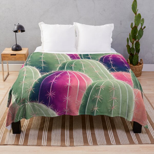 Item preview, Watercolor cactus pattern texture designed and sold by DottedLinePrint.