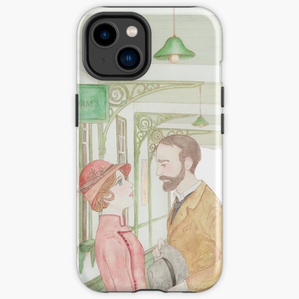 Zenobia and Juan Ramón Jiménez on the train platform iPhone Tough Case