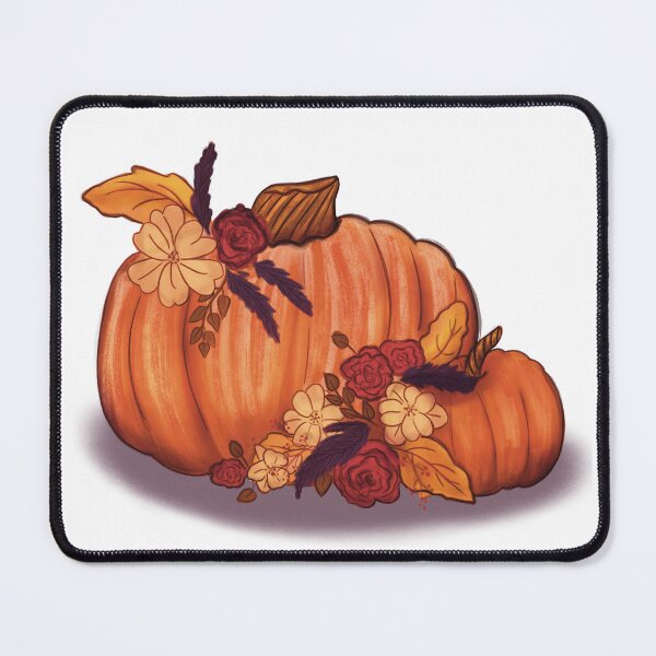 Item preview, Fall Florals with Pumpkins designed and sold by sedfrogdraws.