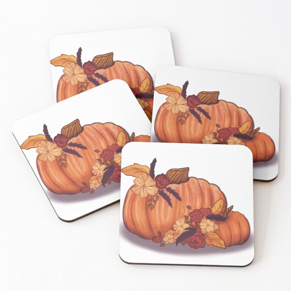 Item preview, Fall Florals with Pumpkins designed and sold by sedfrogdraws.