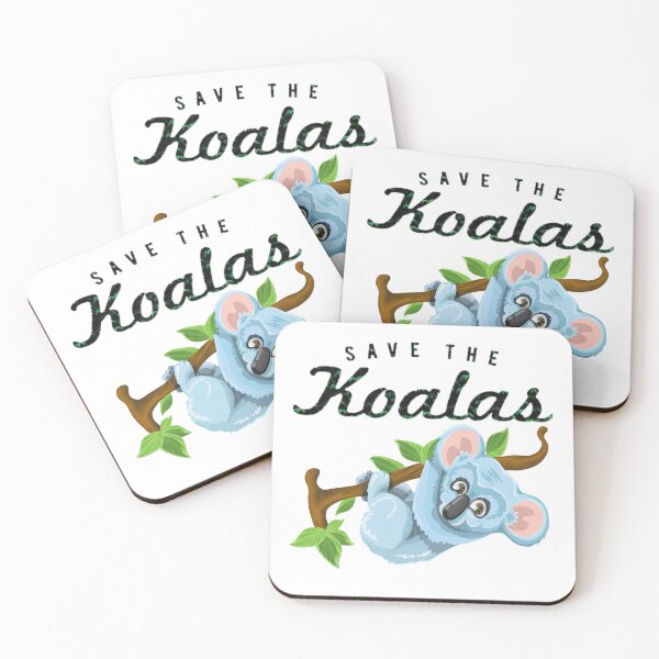 Item preview,  Save the koalas hats, save the koalas shirts, save the koalas phone cases, save the koalas dress, save the koalas backpack, save the koalas shirts for lovers koala  designed and sold by Poussyarts.