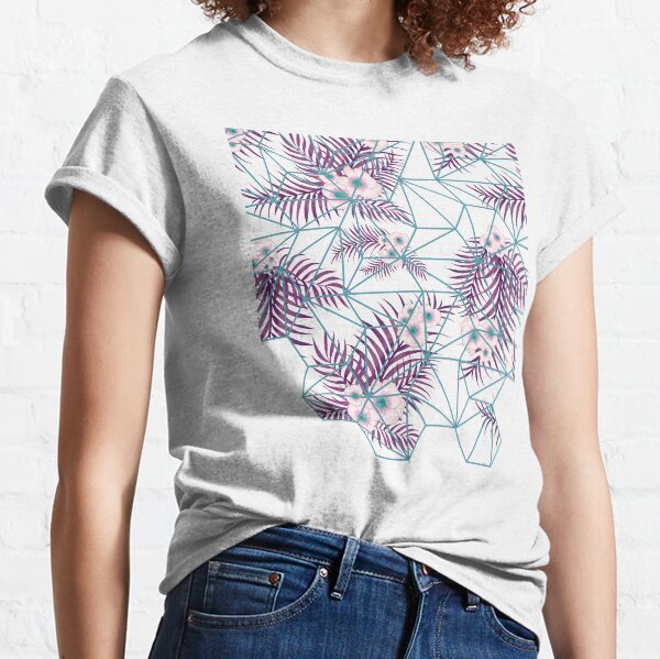 Tropical Fluo Tiles Classic T-Shirt