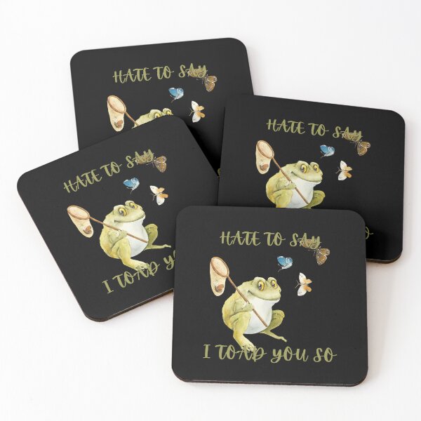 Item preview, Hate To Say I Toad You So - Happy Toad With Butterflys designed and sold by ImagesDesigns.