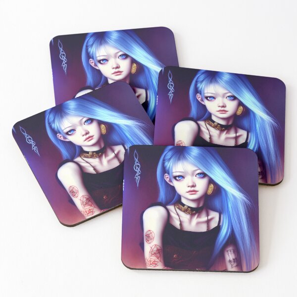 Item preview, Cute blue hair princess designed and sold by PunkerLazar.