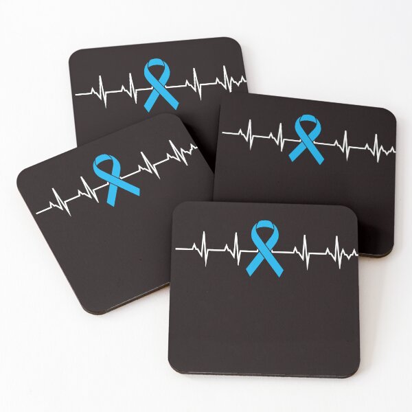 Item preview, Heart Beat with Blue Ribbon Diabetes Awareness designed and sold by LiteforART.