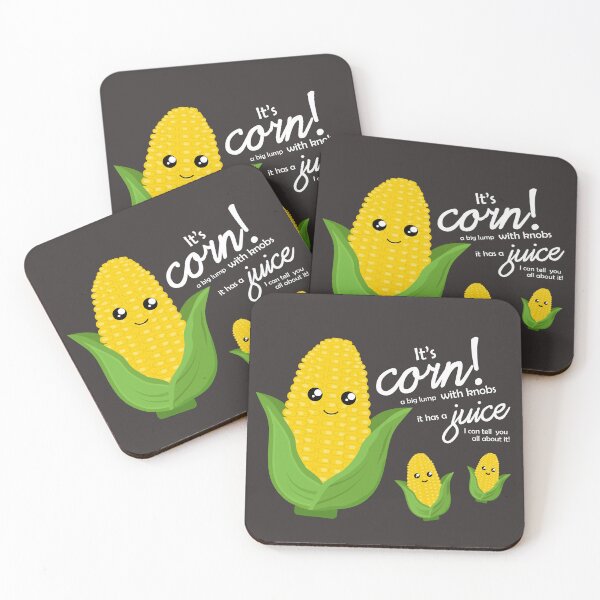 Item preview, It's corn, a big lump with knobs - white text designed and sold by cloudy-aa.