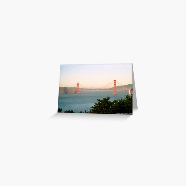 Golden Gate Bridge Ocean Beach View Greeting Card