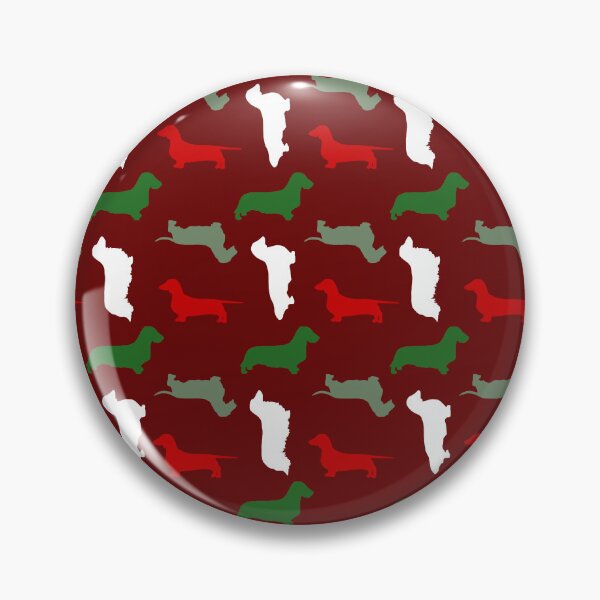 Item preview, "Cinnamon & Cranberry" - Christmas Dachshund Pattern  designed and sold by CanisPicta.