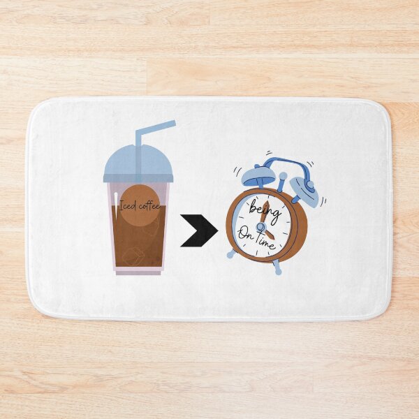 Item preview, Iced Coffee Being On Time designed and sold by Cute Shark.