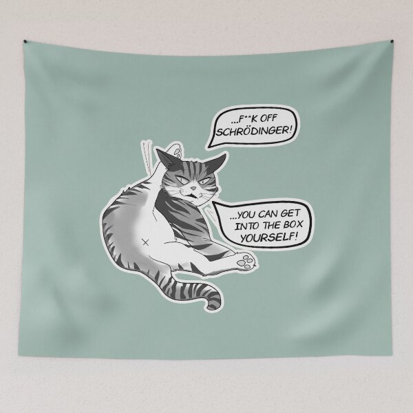 Item preview,  Schrodinger Cat designed and sold by Blacklinesw9.