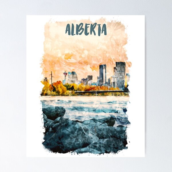 Item preview, Alberta Canada Watercolor designed and sold by buzztop.